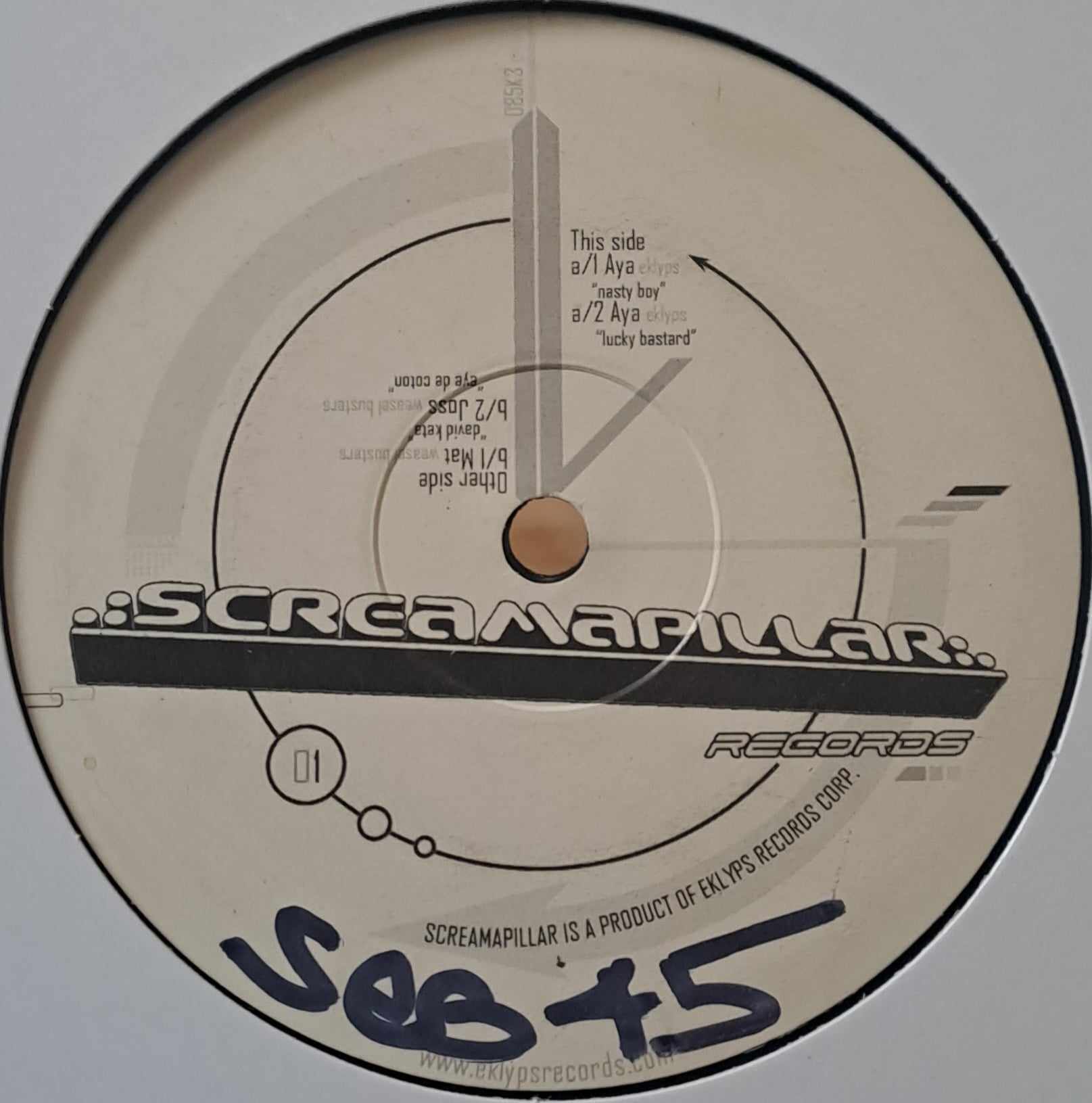 Screamapillar 01 - vinyle freetekno